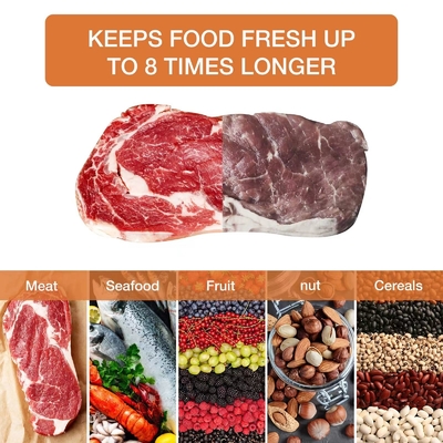 Freezer Food Vacuum Sealing Bags Quart Seal A Meal Vacuum Sealer 6 Inch