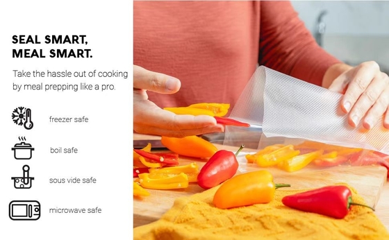 10" X 13" Food Vac Sealer Bag Sous Vide Vaccum Safe Bpa Free Vacuum Sealer Bags Quart Size 100 Pack