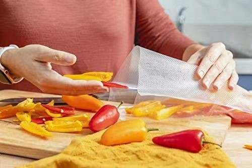 Commercial Grade Bpa Free Double Sides Embossed Textured Vacuum Seal Bags Compatible With Food Saver