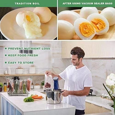 Commercial Grade Bpa Free Double Sides Embossed Textured Vacuum Seal Bags
