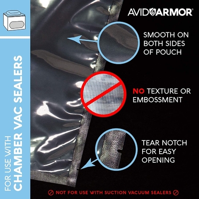 High Transparent 8" X 12" Size 3MIL Vacuum Pouch Bags For Chamber Machine