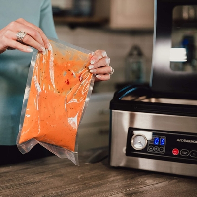 3 Side Seal 3MIL Food Vacuum Bag BPA Free For Chamber Machine