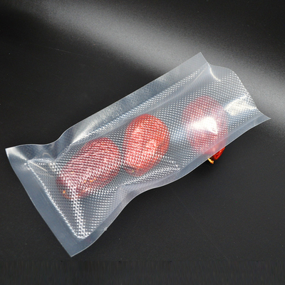 Moisture Proof 3 Side Seal Embossed Vacuum Bag For Food Packaging