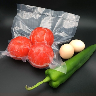 Moisture Proof 3 Side Seal Embossed Vacuum Bag For Food Packaging