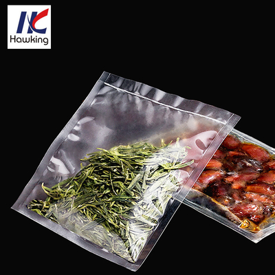 3 Side Seal Transparent Vacuum Bag Food Storage Customized Size