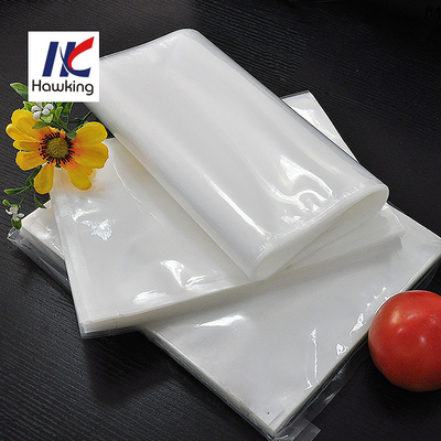 Transparent Nylon / PE Vacuum Food Packing Bag Puncture Resistance