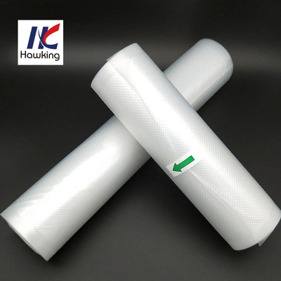 70 um Embossed Vacuum Compressed Bag / Pouch For Storage Meat Food Packaging