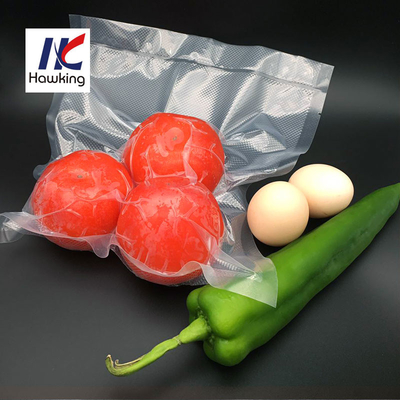 Puncture Resistant Embossed Vacuum Bag For Rice / Seafood / Meat / Vegetable Packing