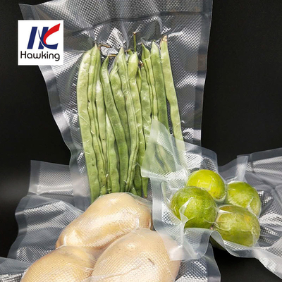 Coextruded Film Clear Nylon PE Plastic Packaging Food Vacuum Bag Bpa Free 70 μM