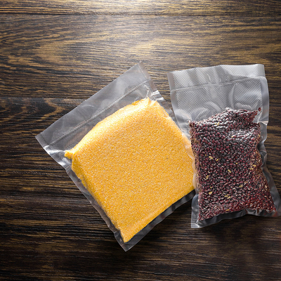Family Use Embossed Vacuum Plastic Bags Diamond Shape Desigh For Food