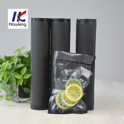 High Barrier Black Polyethylene Film For Sea Food Evoh Pa Pe Plastic Packaging